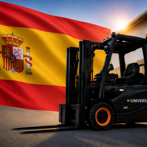 Curso de carretillas elevadoras en español con teoría online y práctica para obtener la autorización de conductor de carretillas.