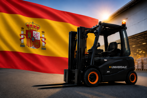Curso de carretillas elevadoras en español con teoría online y práctica para obtener la autorización de conductor de carretillas.